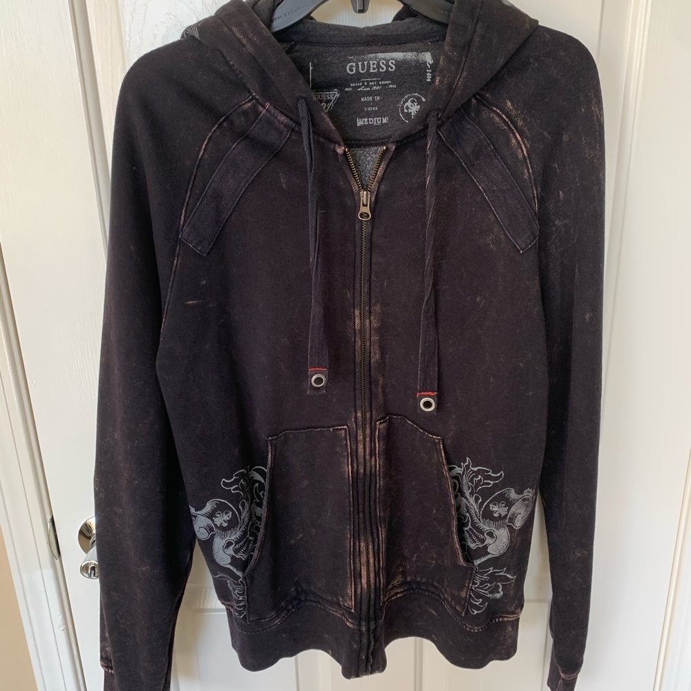 Guess Zipper Sweat Jacket Hoodie